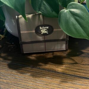 Burberry Brown and Tan card holder